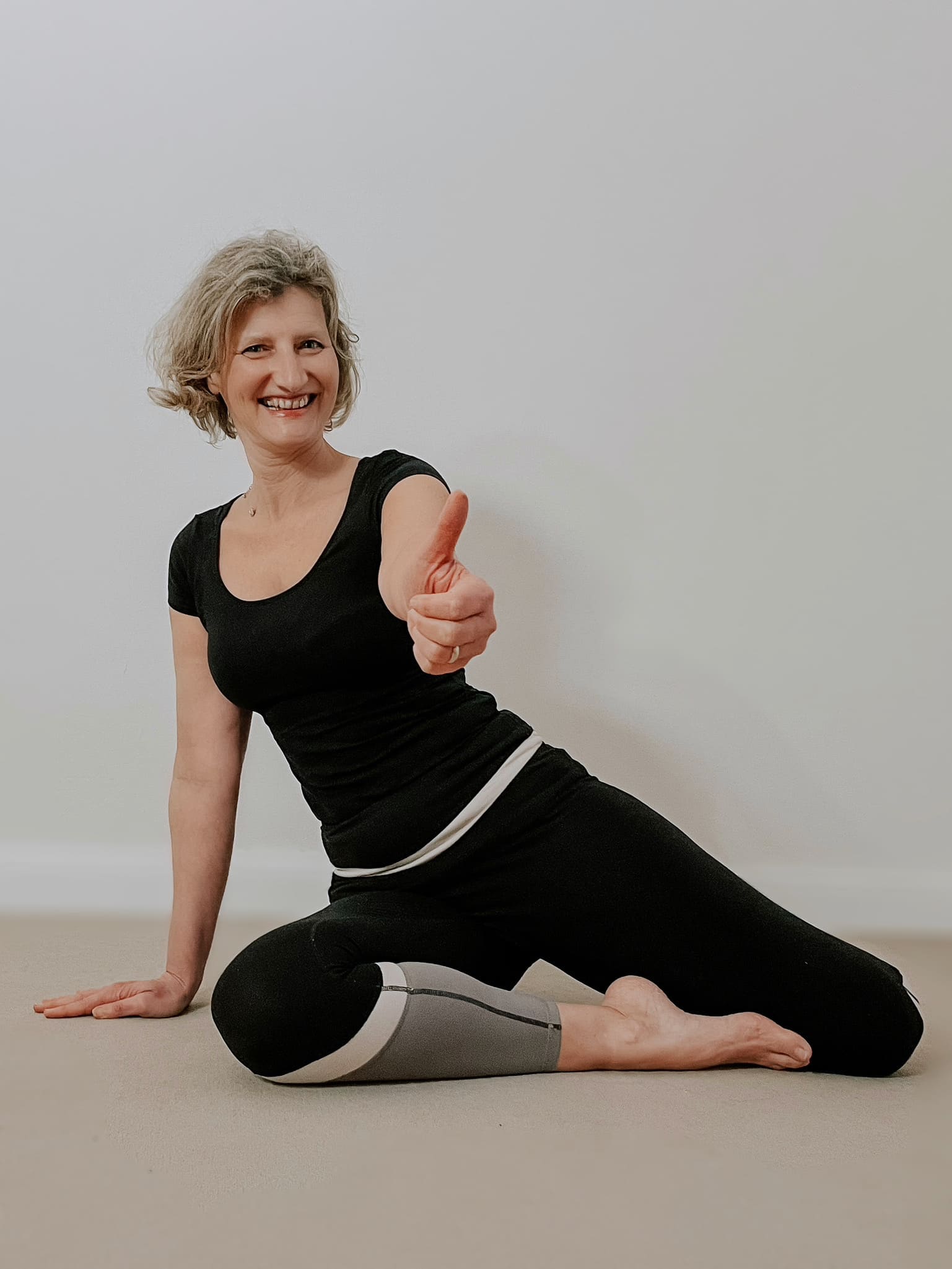 Caroline Schäfer-Wyneken macht Yoga in Detmold